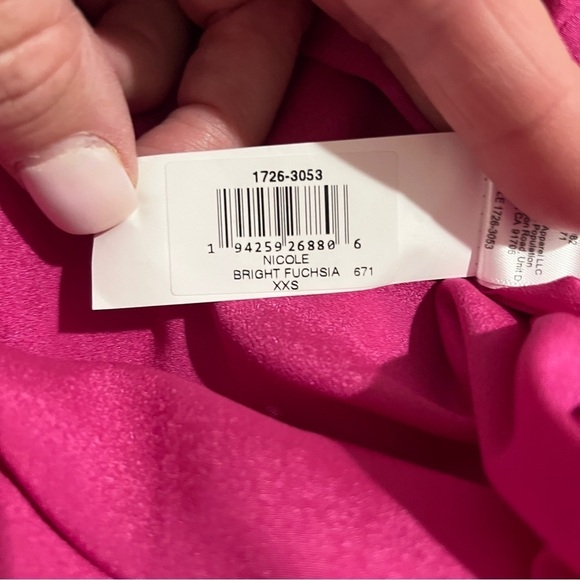 Dress The Population Nicole Sweetheart Neck Sheath Dress Fuchsia Size XXS - Picture 10 of 10